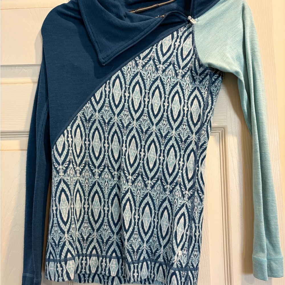 Women's Smartwool Merino 250 Blue Patterned Sweater
